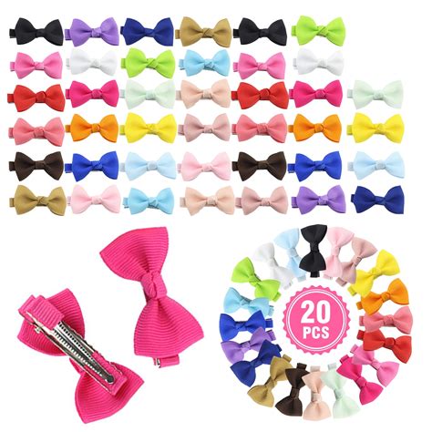 40/20pcs Baby Girl Hair Bows - Boutique Grosgrain Ribbon 2" Hair Bows Alligator Clips for Babies ...