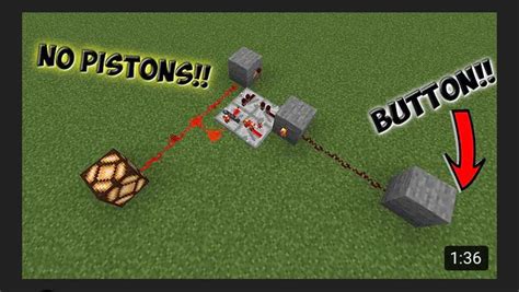 Redstone Toggle Button | Minecraft redstone, Minecraft, Minecraft tutorial