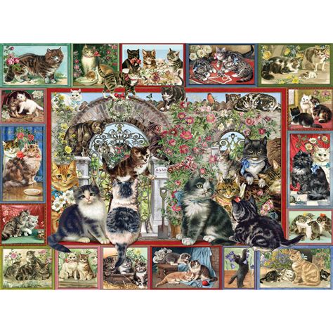 Cat Jigsaw Puzzles 1000 Pieces : Christmas dogs and cats 300 large piece jigsaw puzzle ...