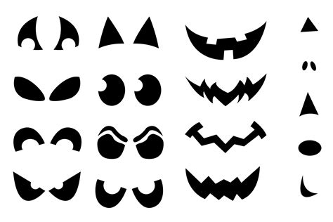 Printable Pumpkin Carving Cutouts For Halloween – I Am Krsitin