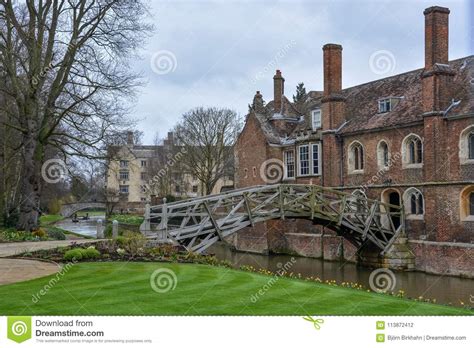 The Old Mathematical Bridge in Cambridge, England Stock Photo - Image of united, university ...