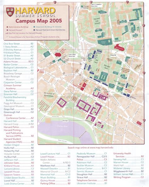 Harvard University Map - Harvard University Cambridge MA • mappery