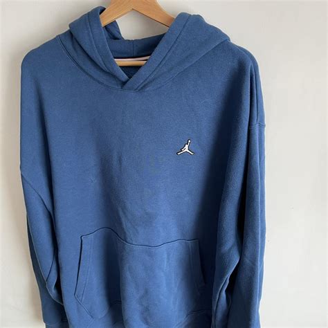 Air Jordan blue hoodie Size XXL £50 for full... - Depop