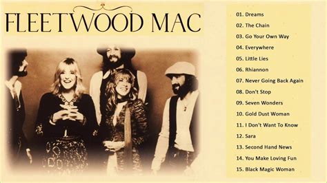 Fleetwood Mac Greatest Hits Full Album || The Best Of Fleetwood Mac 🌹🌹 ...