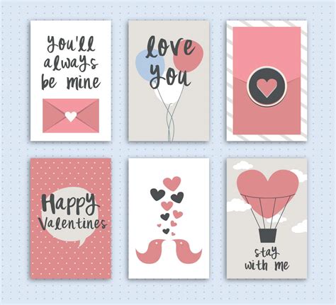 Collection of adorable valentines day cards | Free download