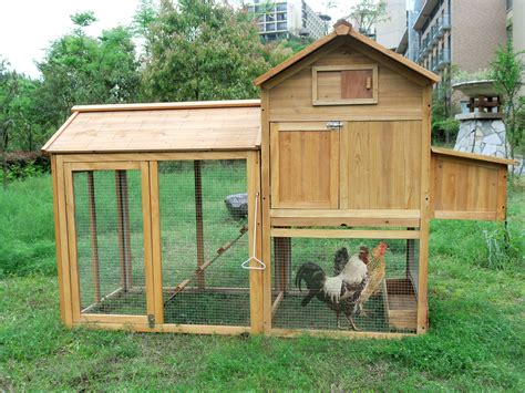 Deluxe Wooden Chicken Poultry Rabbit Pet Coop Hen house Hutch Cage 11 ...