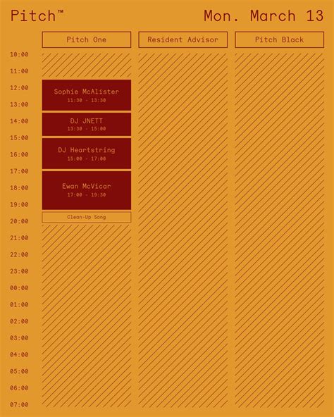 Here are the Set Times and Site Maps for Pitch Music & Arts Festival