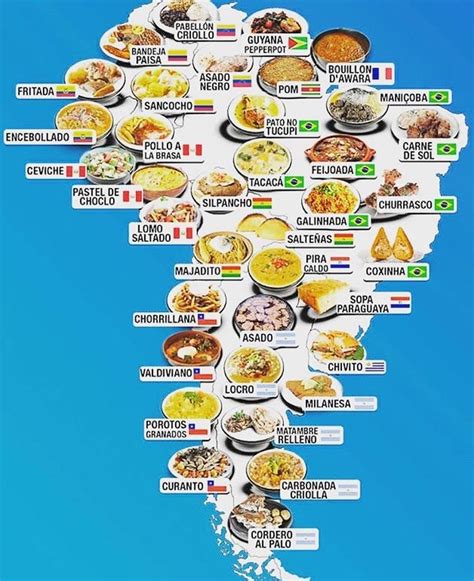 Typical dishes of south america : r/MapPorn