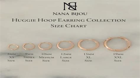 The Ultimate Guide to Hoop Earring Sizes: Find Your Perfect Fit with Our MM Size Chart – SizeChartly