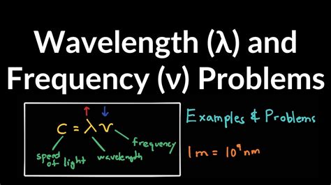 Wavelength Frequency And Energy Practice