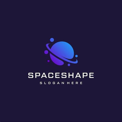 Premium Vector | Inspirational space logo in dark theme