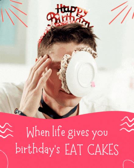 Eat Cakes | Free Funny Birthday Group Card | Free Funny Birthday Ecards ...