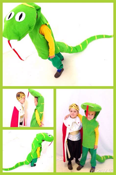 Green yellow kids costume, felt, Sammy snake | Snake costume, Kids costumes, Family halloween ...