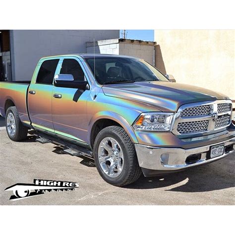 Dodge Ram wrapped in ColorFlip Psychedelic shade shifting vinyl - Vinyl Wrap - 3M & Avery ...