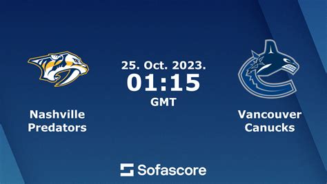 Predators vs Canucks scores & predictions | Sofascore