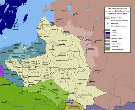 The First Partition of Poland in 1773 : r/MapPorn