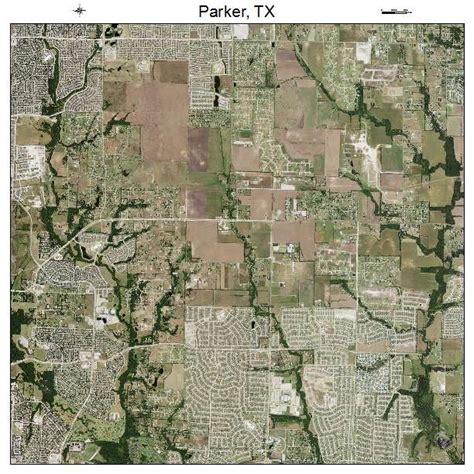 Aerial Photography Map of Parker, TX Texas