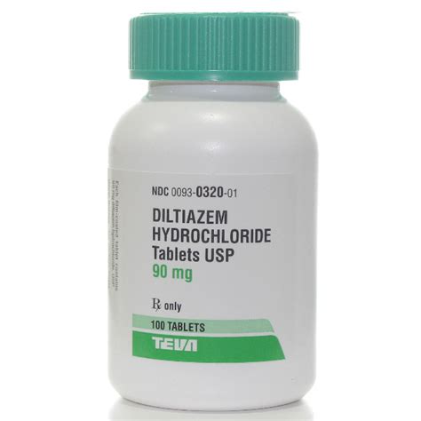 Diltiazem HCl 90 mg PER TABLET