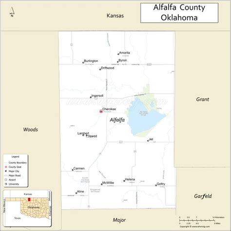 Map of Alfalfa County, Oklahoma - Thong Thai Real