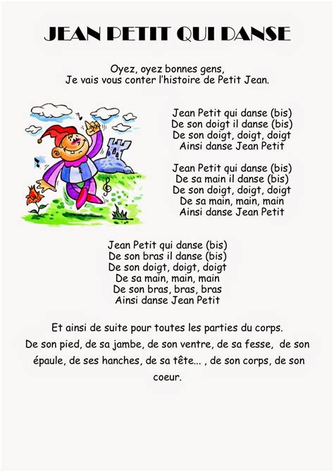 Comptine #33-Jean Petit qui danse | Comptines, Jean petit qui danse ...