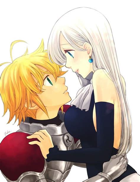 Dibujo de Elizabeth y Meliodas | •Anime• Amino