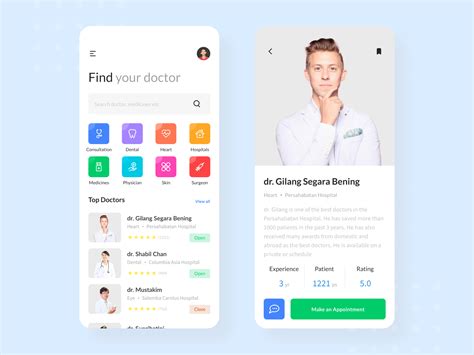 #Freebies | Doctor App by Gilang Segara on Dribbble