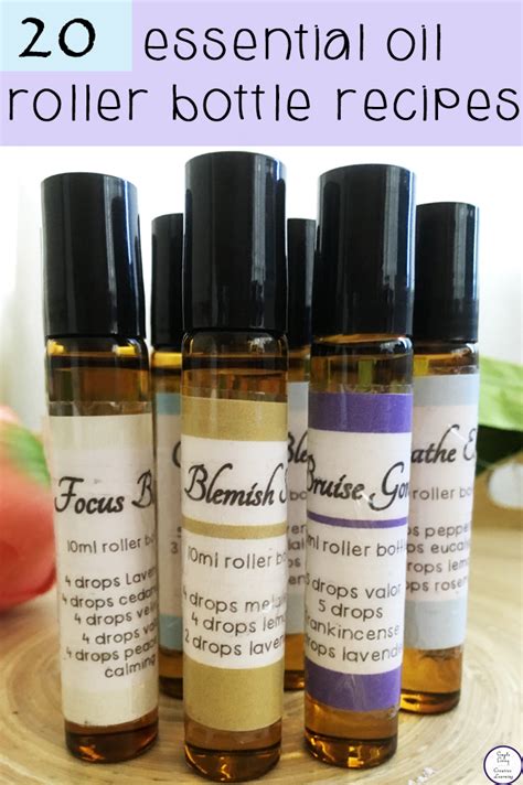 20 Essential Oil Roller Bottle Recipes - Simple Living. Creative Learning