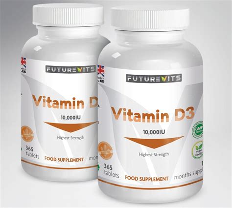 Vitamin D3 10000iu High Strength 10,000iu 730 Tablets/Capsules Vit D ...