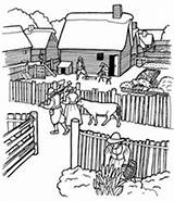 plantation coloring page  Utah Society Of Mayflower Descendants sketch template