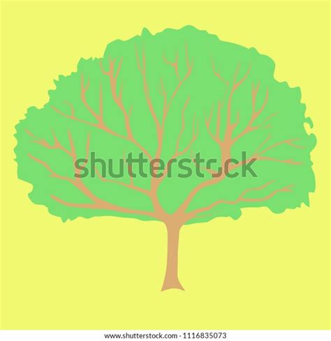 Silhouette Vector Autumn Tree Illustration Stock Vector (Royalty Free ...