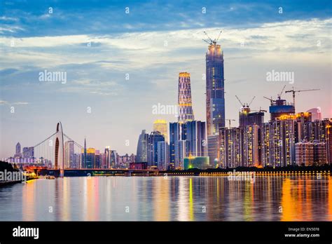 Scenery of Pearl River New City in Guangzhou, China Stock Photo - Alamy