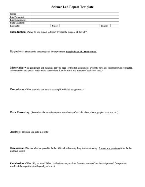 40 Lab Report Templates & Format Examples ᐅ TemplateLab