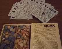 Popular items for bingo vintage game on Etsy