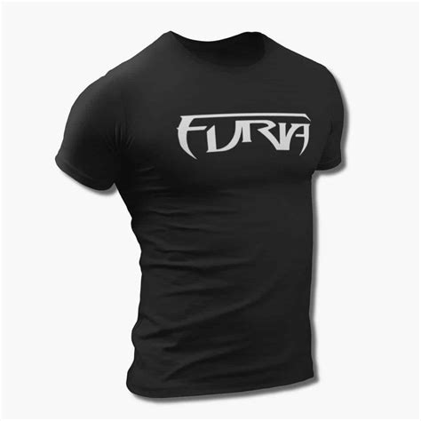 Furia Band T-Shirt, Furia Logo Black Tee Shirt, Melodic Death Metal, Power Metal Merchandise ...