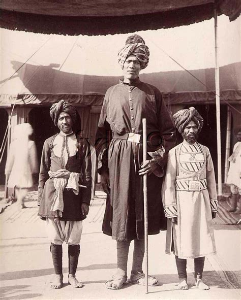 The Two Kashmir Giants Posing with the American Photographer James ...