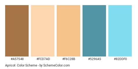 Apricot Color Scheme » Blue » SchemeColor.com