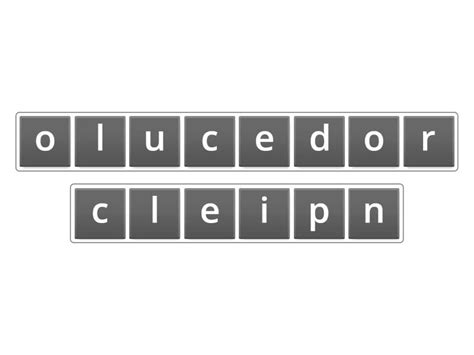 Crossword - Anagram