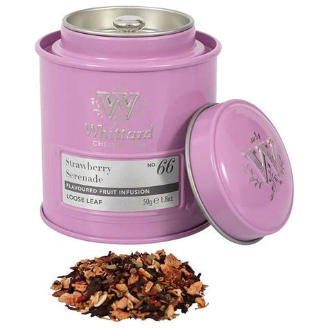 Whittard Strawberry Serenade Loose Leaf Tea & Caddy, 50g | Loose leaf tea, Whittard, Fine tea