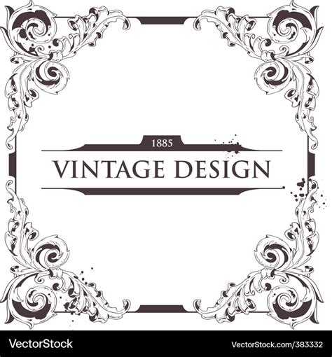 Vintage frame Royalty Free Vector Image - VectorStock