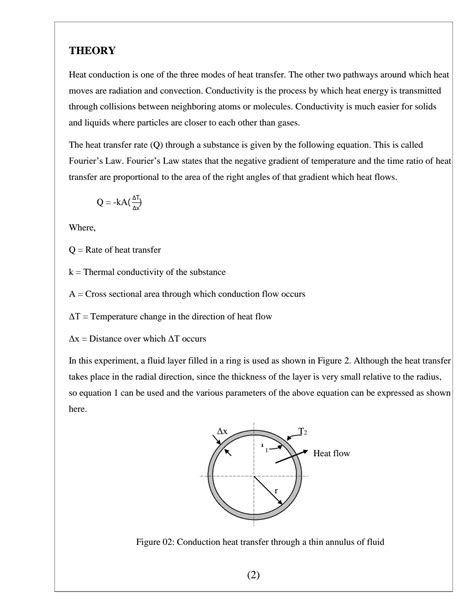 SOLUTION: Thermal conductivity of liquids lab report - Studypool