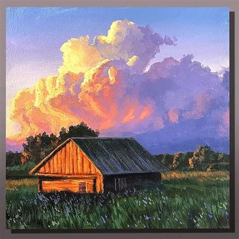 Sunset Clouds Acrylic Painting | Sunset Clouds Acrylic Painting #art # ...