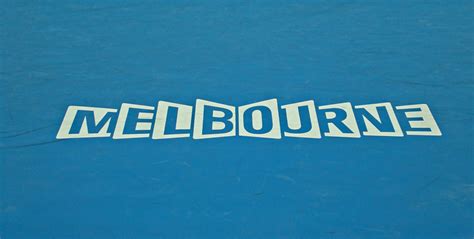 Melbourne Australian Tennis Open Court Logo - forum | dafont.com