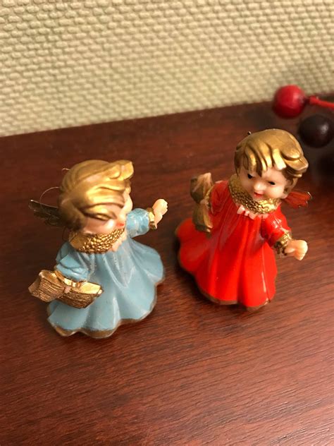 Vintage Christmas Angels, set of two Mid century Angels, Christmas ...