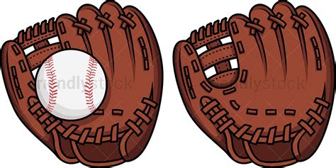 Baseball Glove Cartoon Vector Clipart - FriendlyStock