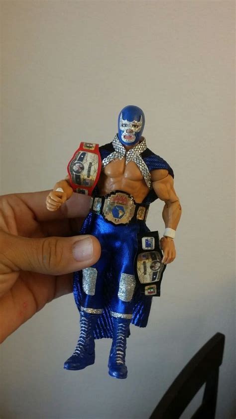 custom 7 inches blue demon. mil mascaras figure lucha libre | Blue demon, Wrestling, Luchador