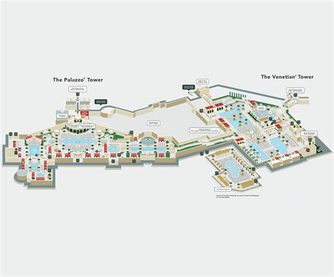 Map Of Venetian And Palazzo - Connie Celestina