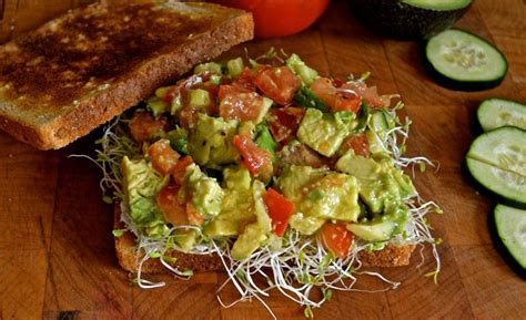 Forbidden Sandwich #6-Alfalfa Sprouts, Tomato and Avocado on Whole ...