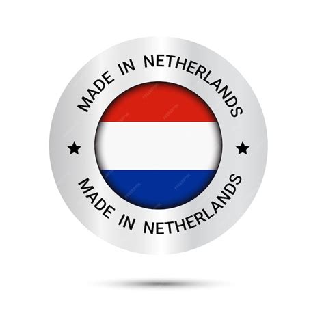 Premium Vector | Made in Netherlands vector logo Netherlands Flags logo ...