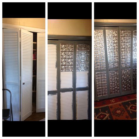 Louvered door makeover. | Door makeover, Closet door makeover, Door makeover diy