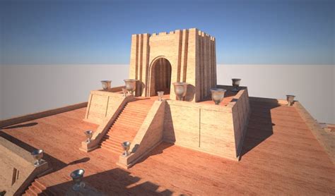 3D sumerian ziggurat ur model - TurboSquid 1305486